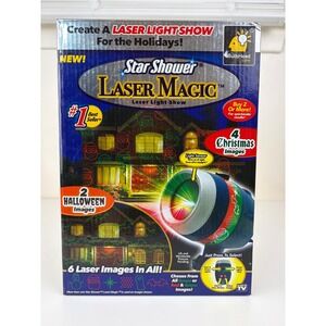 Star Shower Laser Magic Holiday Laser Projector Christmas Halloween 6 Designs
